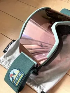 美品】SMITH スノーボードゴーグル chromapop ブルー　ローズ 美品】SMITH スノーボードゴーグル chromapop ブルー ローズ - メルカリ