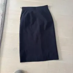 ナチュラルビューティーベーシック　ネイビー　ロングタイトスカート