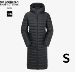 ノースフェイス レディース ロングダウン S 黒 ベンチコート