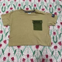 【美品】ベビー　半袖Tシャツ　アウトドア　ベージュ　90 ベビー服のサムネイル