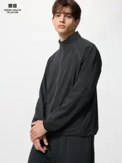 ユニクロ ウルトラストレッチアクティブジャケット ブラック Lサイズ