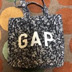 GAP 花柄トートバッグ ネイビー