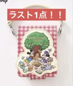 しまむら　ディズニー　ミラー付きポーチ