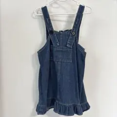 韓国キッズ服 デニム ジャンバースカート 100cm