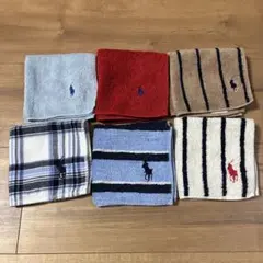ラルフローレン　タオルハンカチ ６枚セット