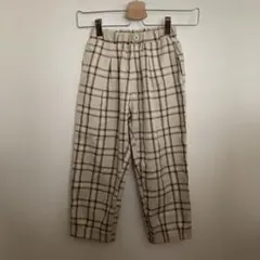 チェック柄カジュアルパンツ 120
