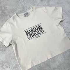 韓国　マリテ フランソワ ジルボー　クロップド丈　半袖　ロゴTシャツ　定番のサムネイル