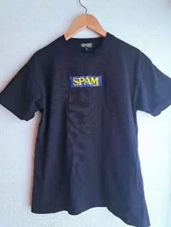 SPAM スパムバーガーTシャツ ブラックのサムネイル