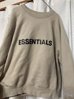 ESSENTIALS スウェットシャツ Sサイズ ベージュ