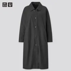 UNIQLO U ライトロングコート ブラック　L