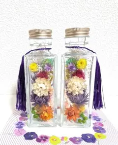 お供え、仏花ハーバリウム 100ml ２本セット17 ミックスカラー