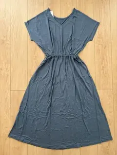 KOBE LETTUCE ブルー 半袖ロングワンピース M