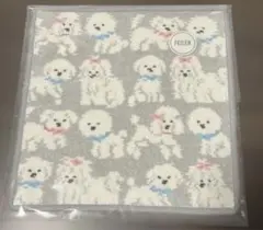 【新品未使用未開封】フェイラー モフモフワンチャン ハンカチ グレー