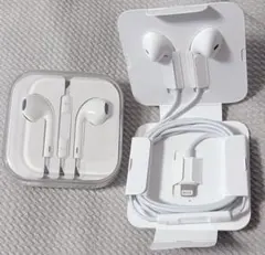 【新品未使用】Apple純正 ライトニング イヤホン2点