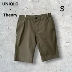 ユニクロ　セオリー　感動イージーショーツ　ハーフパンツ オリーブ　カーキ　S