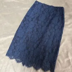 ユナイテッドアローズ グリーンレーベルリラクシング 花柄レース タイトスカート