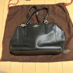 コーチCOACH 黒バッグ　革