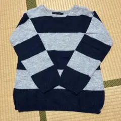 Lugnoncure ルノンキュール ボーダーニット セーター レディースM