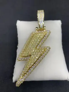 雷 サンダー ネックレス ゴールデン チェーン 60cm ブリンブリン 