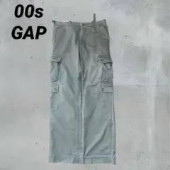 00s GAP ギャップ　カーキ　カーゴパンツ 多機能ポケット　ミリタリー