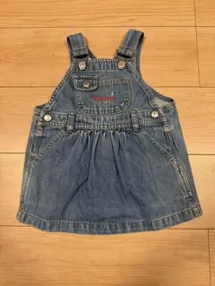 ミキハウス　miki HOUSE 90cm デニムオーバーオール　スカート