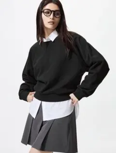 UNIQLO スウェット クロップドシャツ