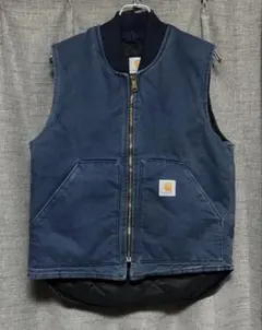Carhartt ダウンベスト ネイビー　M 腰ゴムのサムネイル