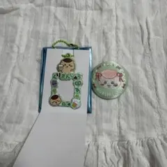ちいかわ くりまんじゅう 刺繍 缶バッジ ミニフォトホルダー