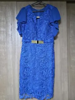 ドレス フリル袖 キャバ 結婚式