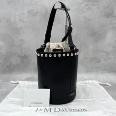 J&M DAVIDSON ルル スタッズバケットバッグ レザー ブラックのサムネイル