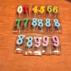 数字ナンバーキャンドル　１７セット