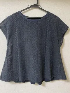 グリーンレーベルリラクシング レース調 トップス 半袖