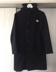 ダントンDANTON コート 紺色 ネイビー フード サイズ 36 くるみ