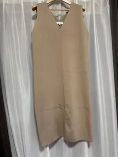 ROPÉ PICNIC ノースリーブニットワンピース 38 ベージュ