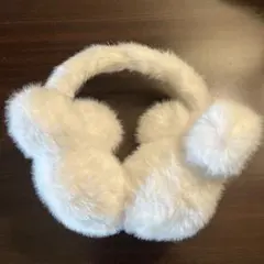 ディズニー　イヤーマフ　ミッキー　ホワイト　耳当て　白