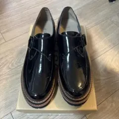 美品　KISCO 38 24.0cm 24.5cm ローファー 厚底 バックル付のサムネイル