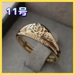 新品 リング 2個セット ゴールド バラ ヴィンテージのサムネイル