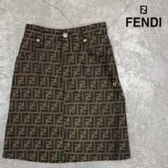 Fendi フェンディ ズッカ柄 FF柄 ストライプ ミニスカート - メルカリ
