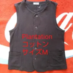 Plantation♥️プランテーション　綿 コットン ベスト サイズMのサムネイル
