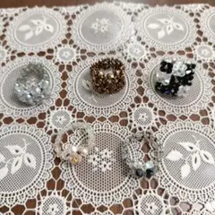 ビーズリング 5点セット◯②