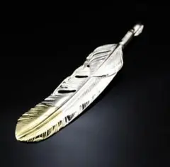 インディアンジュエリー ネックレス 下金フェザー silver925のサムネイル