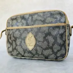 Yves Saint Laurent ジラフ柄YSLロゴショルダーバッグ