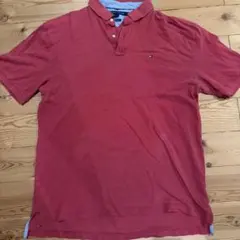 TOMMY HILFIGER ポロシャツ レッド XXL