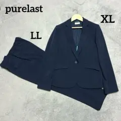 purelast レディース洗えるレディースパンツスーツ セットアップ ブラックのサムネイル