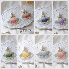 花びら躍るメヌエットの耳飾り（推し色）