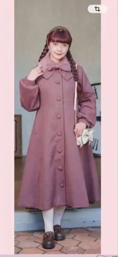 青木美沙子 m♡petit しまみさ ロングコート Sサイズ