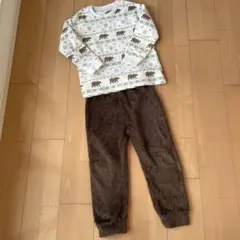 ユニクロ UNIQLO キッズ フリース パジャマ上下　ルームウェア　120