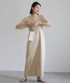 美品 select MOCA サイドカットキャミワンピース