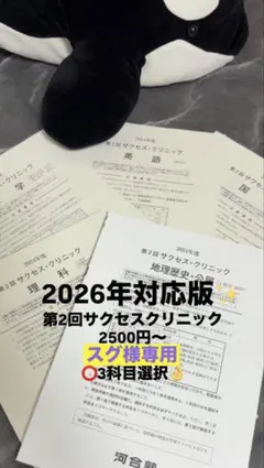 河合塾　2024年度 第2回サクセスクリニック メルカリ
