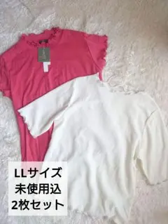 【LLサイズ】XL 夏 着心地の良いカットソー 2枚セット 大きいサイズ